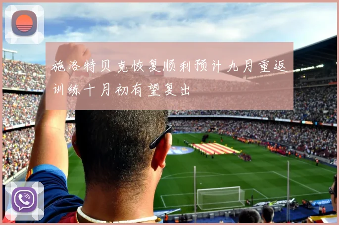 施洛特贝克恢复顺利预计九月重返训练十月初有望复出
